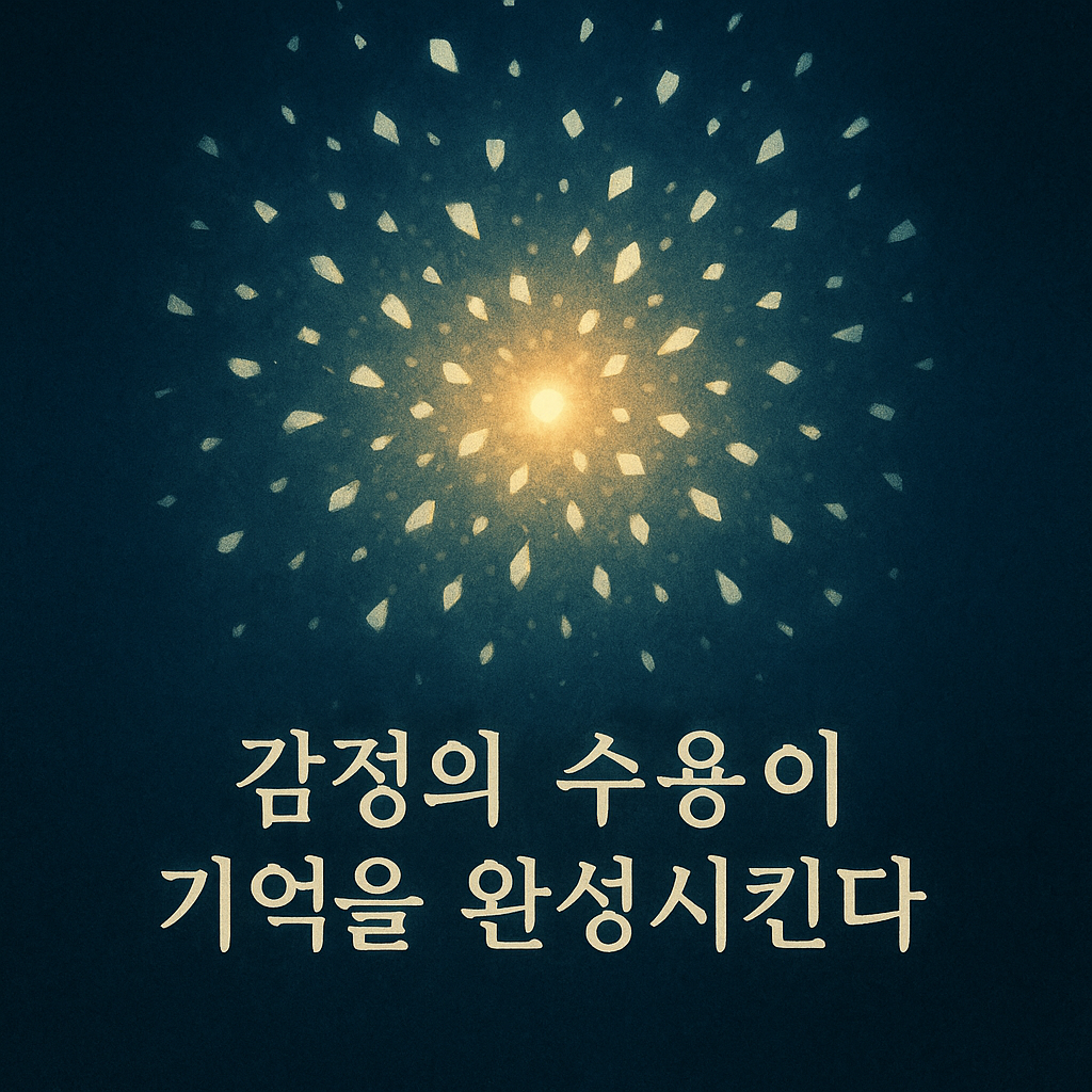 “감정의 수용이 기억을 완성시킨다”