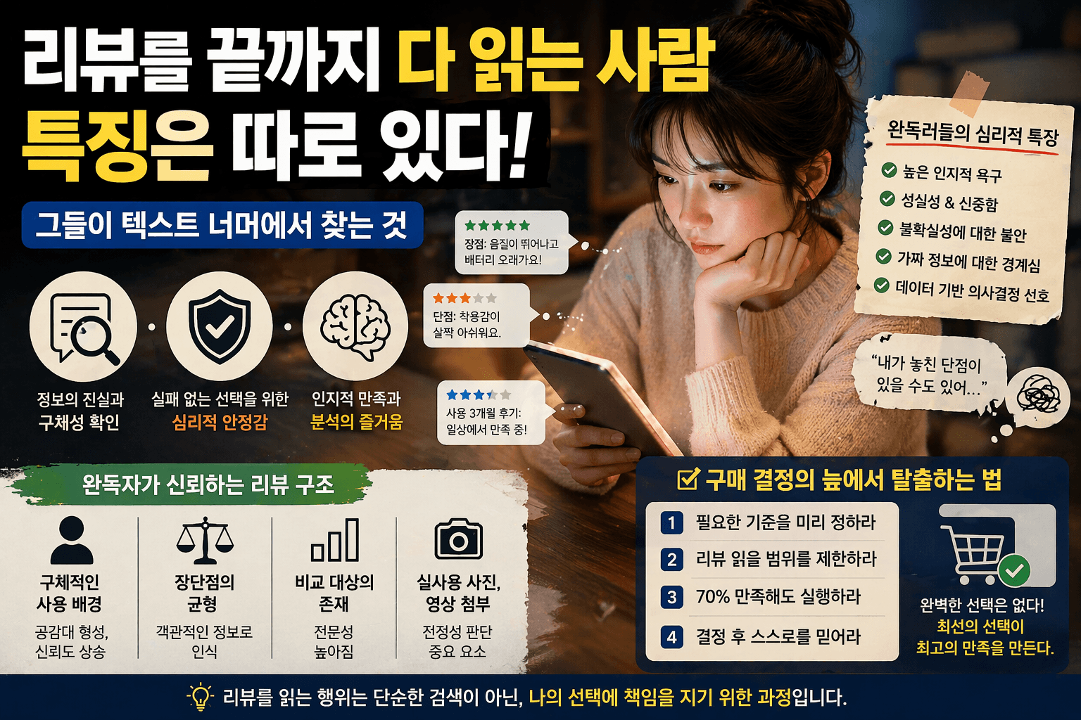 리뷰를 끝까지 다 읽는 사람 특징: 그들은 왜 &lsquo;진짜 정보&rsquo;에 집착할까?