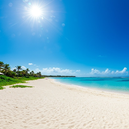 아름다운 미야코지마 해변의 모습