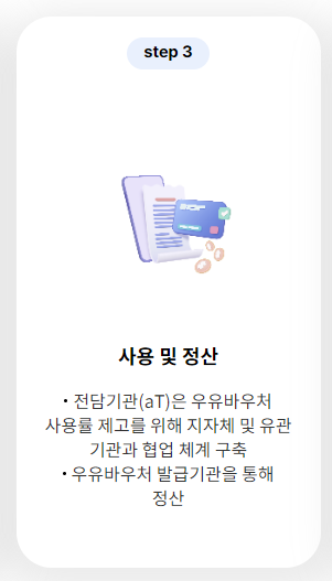 우유바우처 신청 단계 - 사용 및 정산
