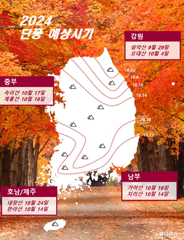 설악산-단풍시기