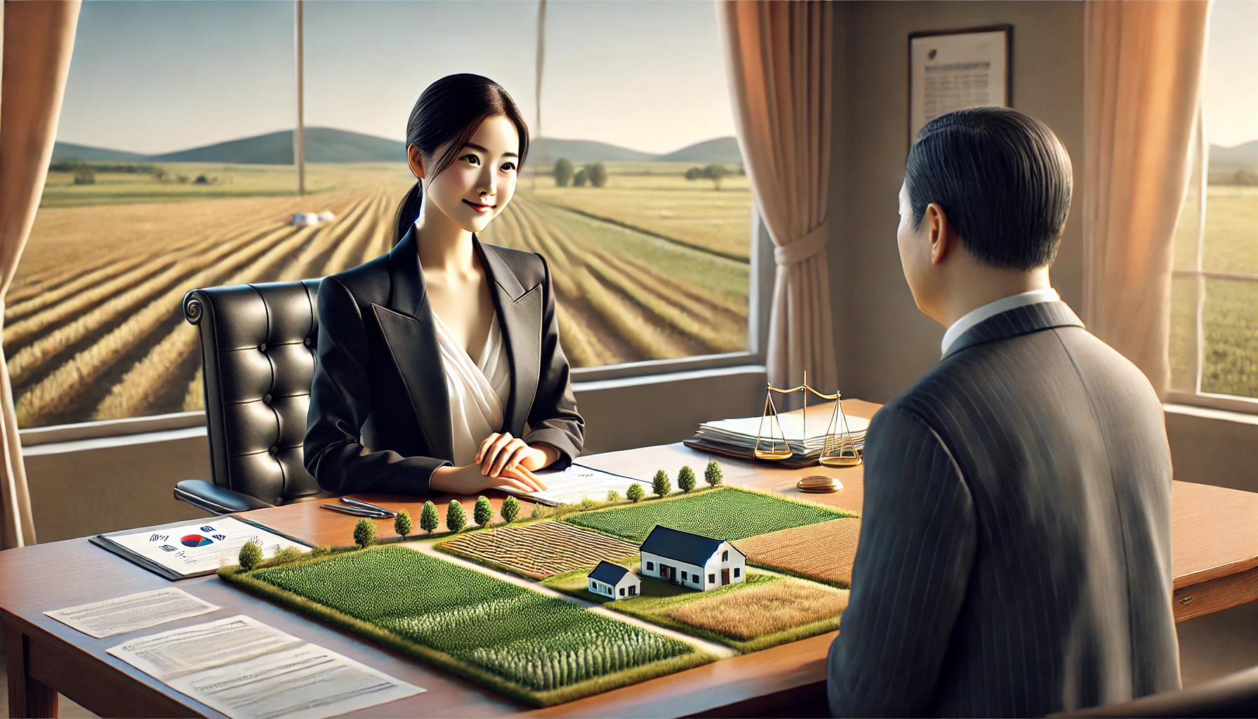 농지타용도일시사용 허가, 신고 절차 확인하는 이미지