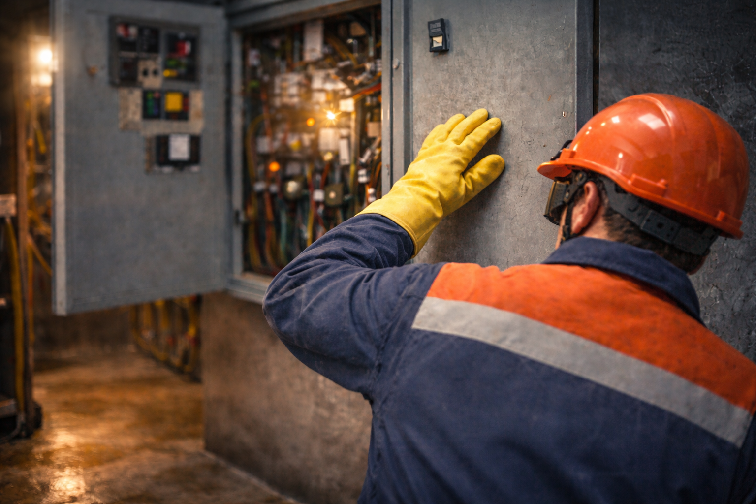 손등으로 체크시 손이 튀어나가 위험을 줄일수 있음