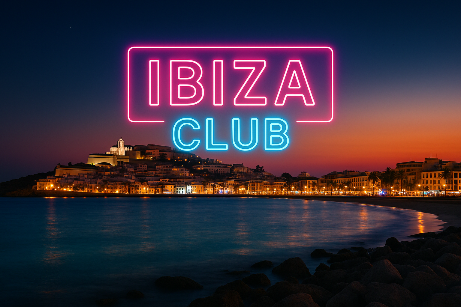 이비자 클럽 야경