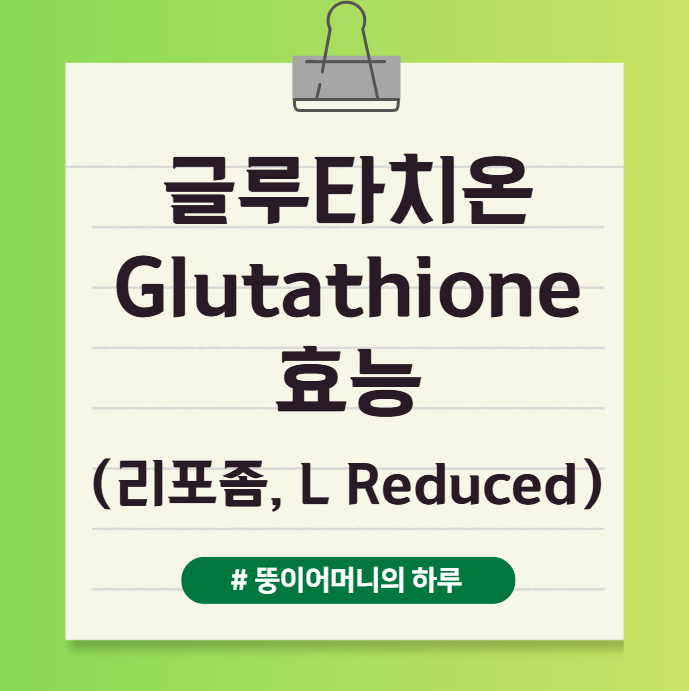 글루타치온이란? 글루타치온 영양제 섭취 형태별 효능(L글루타치온 Reduced, Liposomal Glutathione, Liposome, 리포좀 글루타치온, 들어 있는 음식, 액상형, 필름형, 가루형, 리포즘 글루타치온, 리포존 글루타치온, 리포조말 글루타치온)