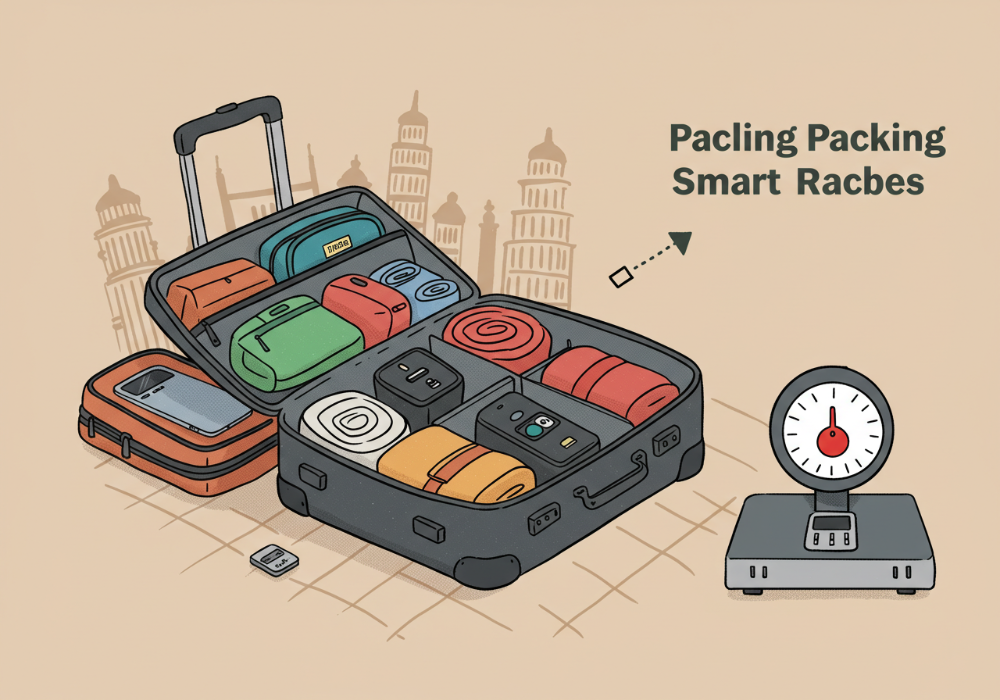 유럽 여행 짐싸기 꿀팁 총정리 초경량 스타일러부터 멀티탭, 캐리어 정리법까지