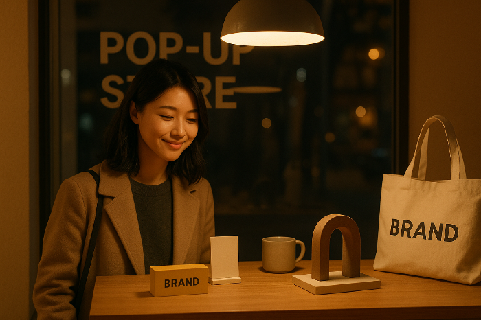 브랜드와 감정적으로 교감하는 방문객의 모습