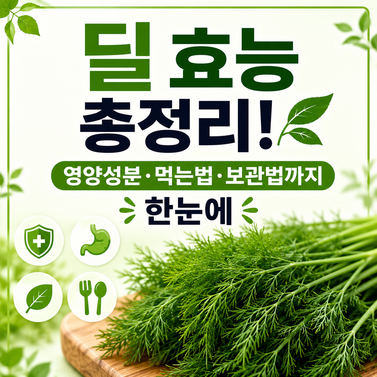 딜 효능