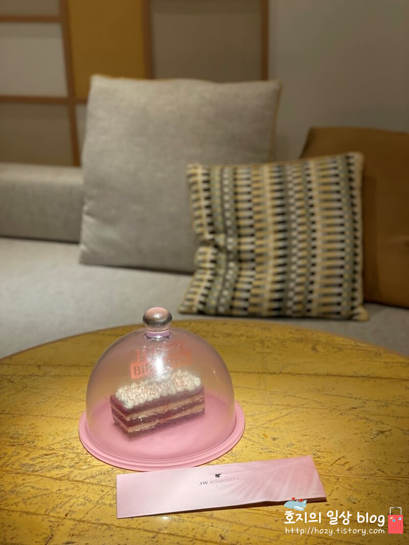 제주 JW메리어트 기념일 케이크