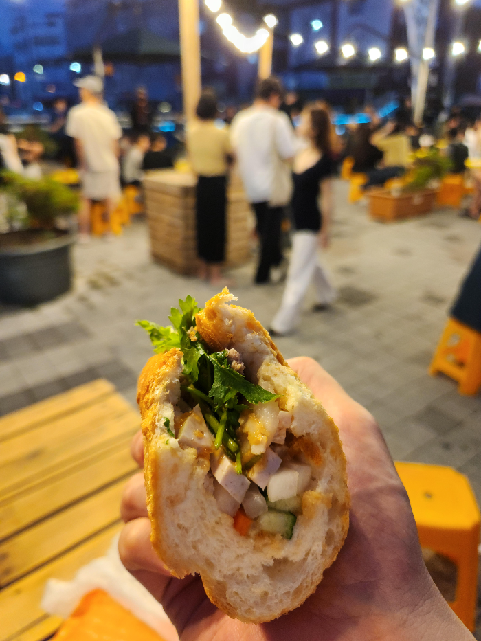 I ate a banh mi sandwich