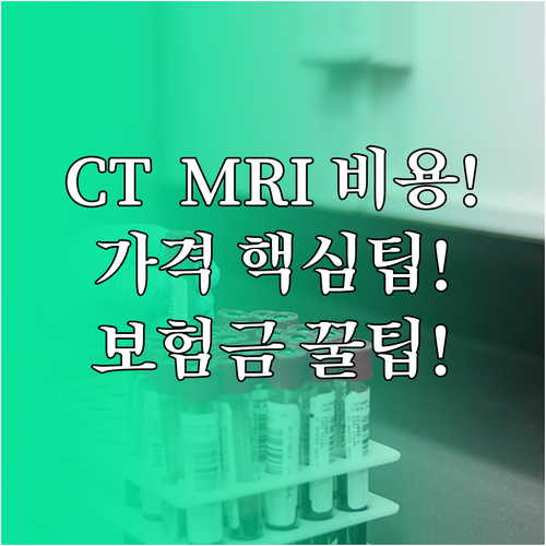 고가 CT·MRI 검사 병원별 가격 ..