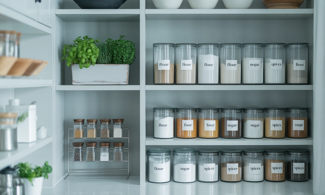 깔끔한 주방의 비밀, 보관용기에 라벨 붙여 정리하기