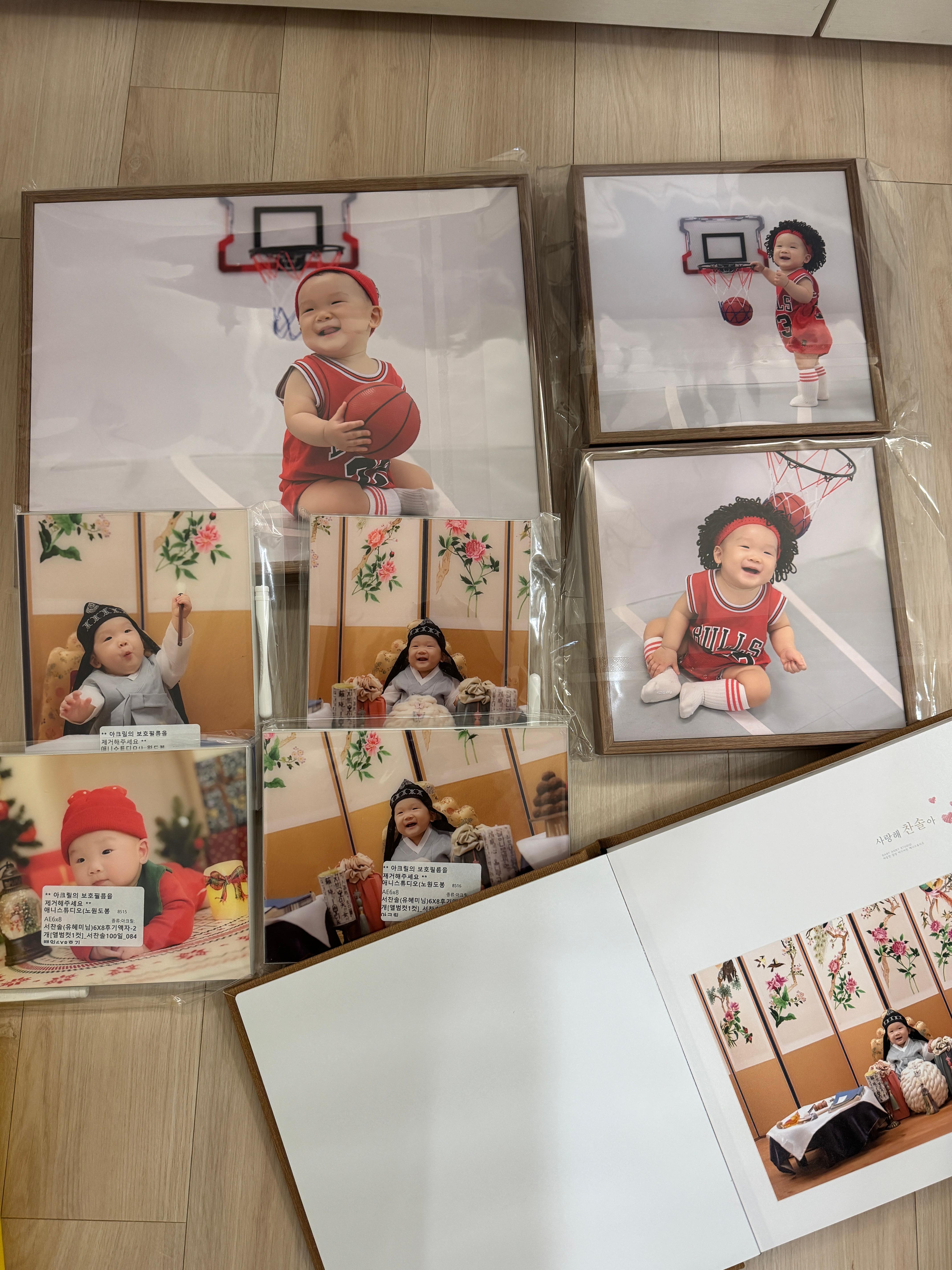 도봉애니스튜디오에서 찍은 아기 성장앨범&액자