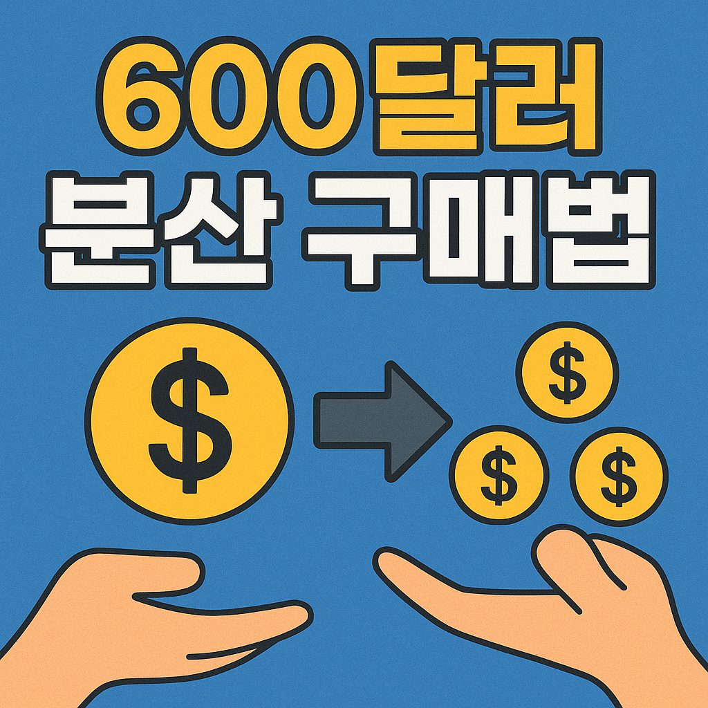 면세한도 600달러 분산 구매법(합법적 가이드)