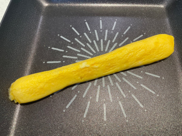 당근라페 김밥 만들기 재료 준비 - 달걀말이 완성