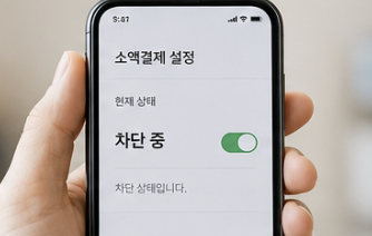 소액결제 설정방법 