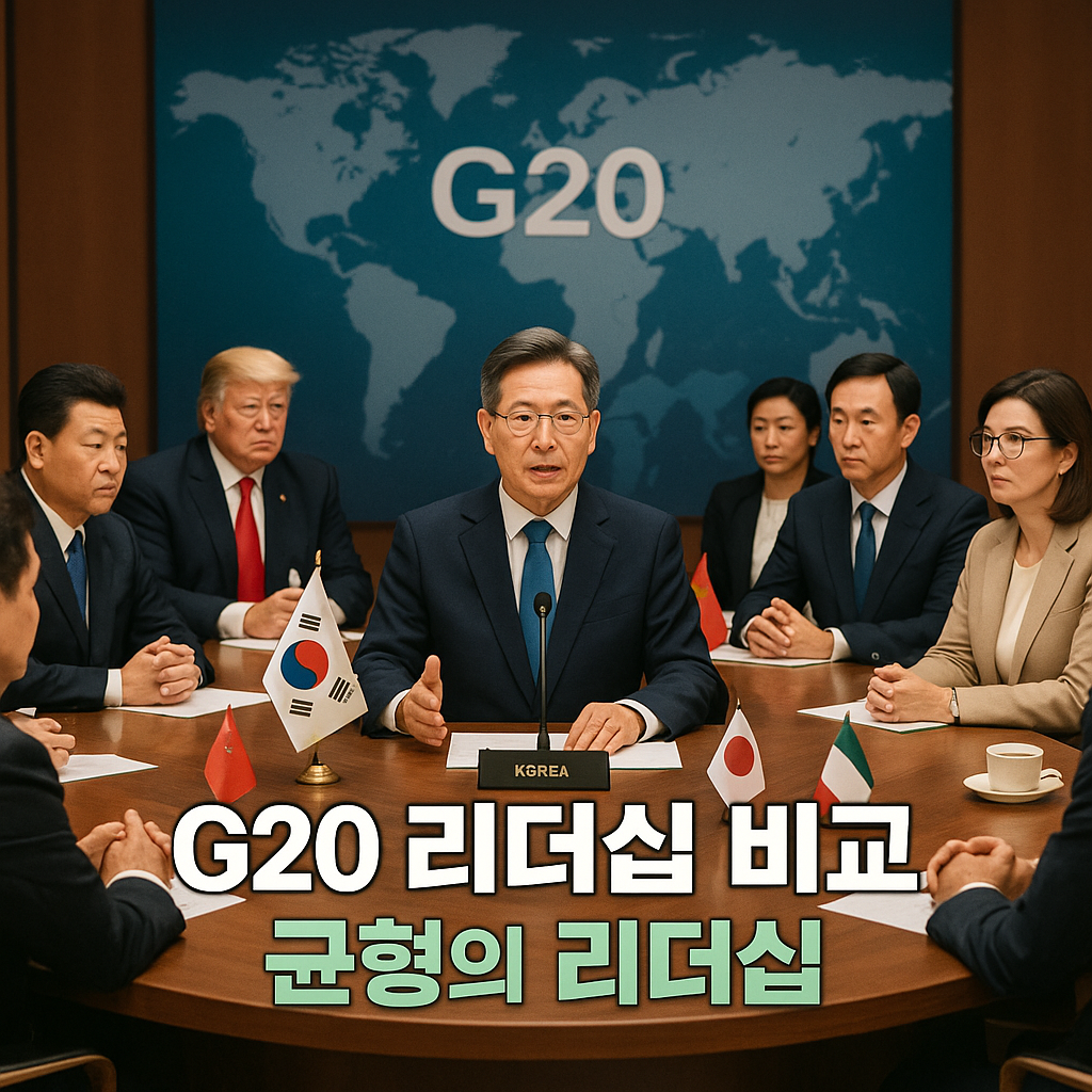 G20 국가 지도자 리더십 비교