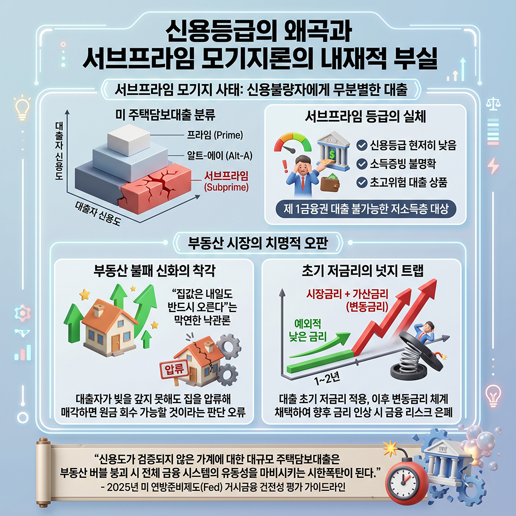 신용등급의 왜곡과 서브프라임 모기지 대출의 태생적 부실
