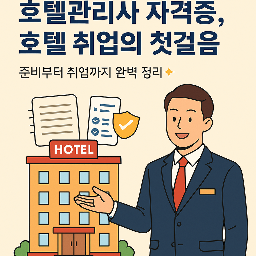 호텔관리사 자격증, 호텔 취업의 첫걸음! 준비부터 취업까지 완벽 정리✨