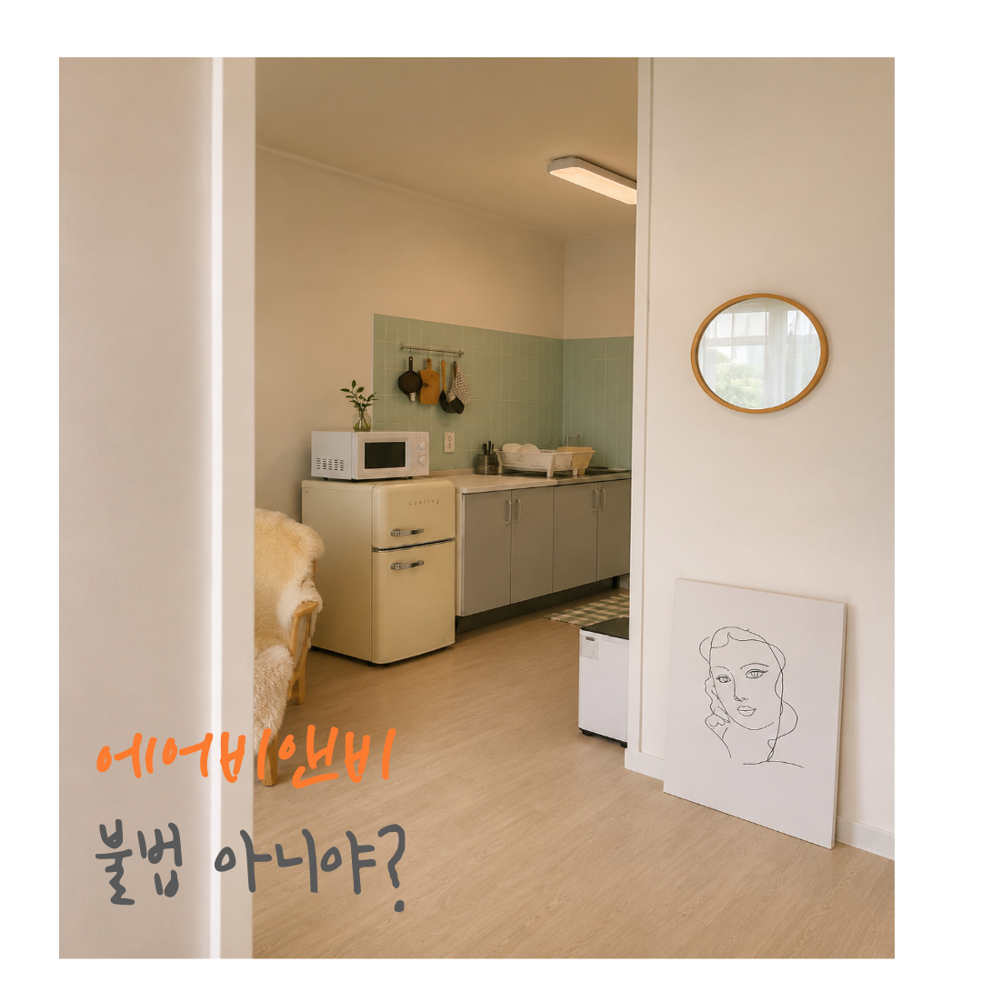 리모델링 완료한 원룸 숙소 주방
