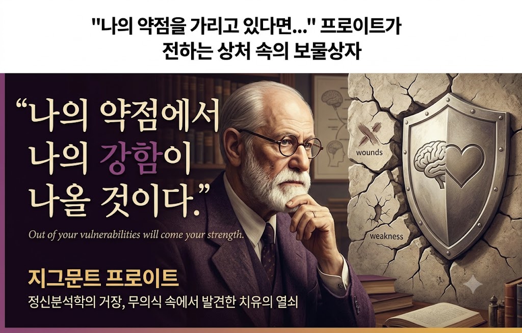 "나의 약점을 가리고 있다면..." 프로이트가 전하는 상처 속의 보물상자