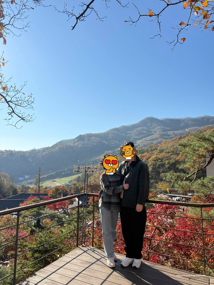 이끼원을 지나 전망할 수 있는 곳에서