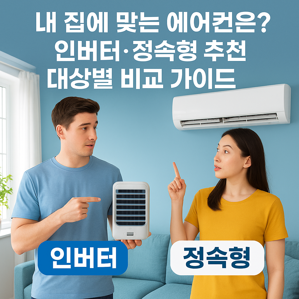 "내 집에 맞는 에어컨은? 인버터·정속형 추천 대상별 비교 가이드"