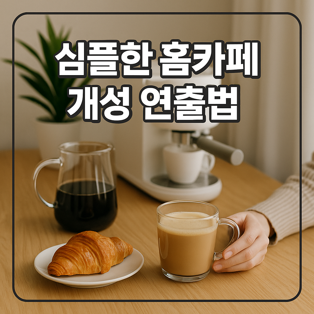 심플한 홈카페 개성 연출법