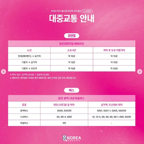 용인미르스타디움 좌석