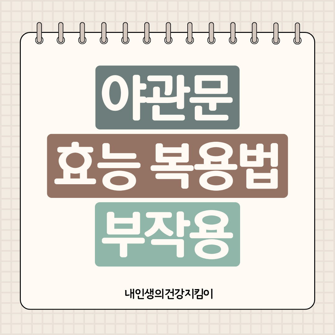 야관문 효능 부작용 복용법