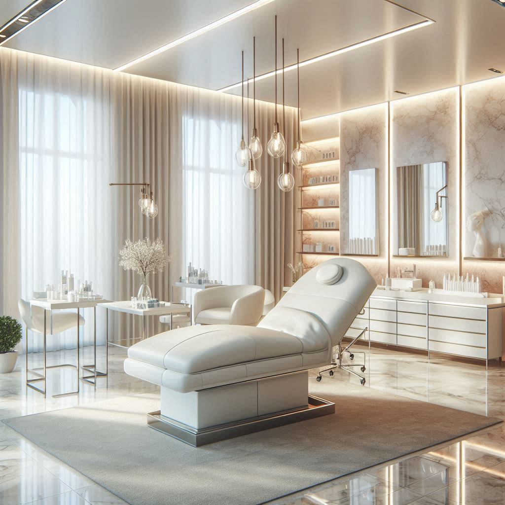 피부,체형관리 샵 배경