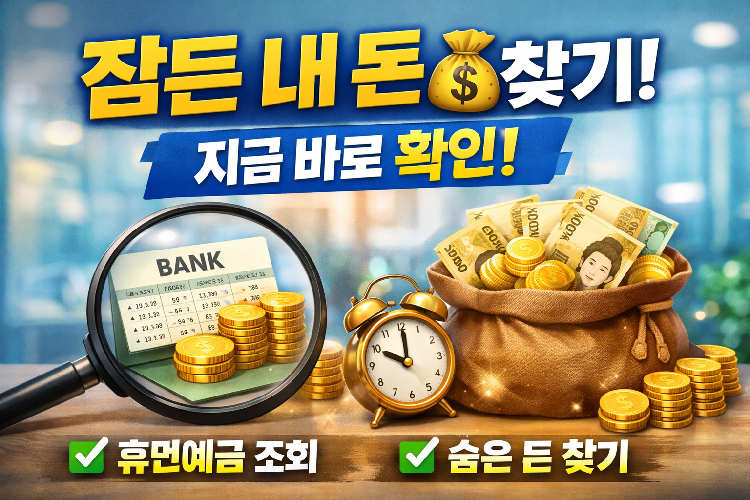 “잠든 내돈 찾기“ 문구 이미지