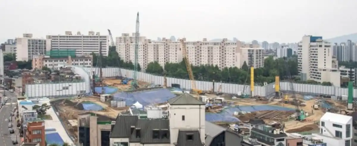 이태원-청화아파트-일대-아파트-유엔사부지-공사-사진