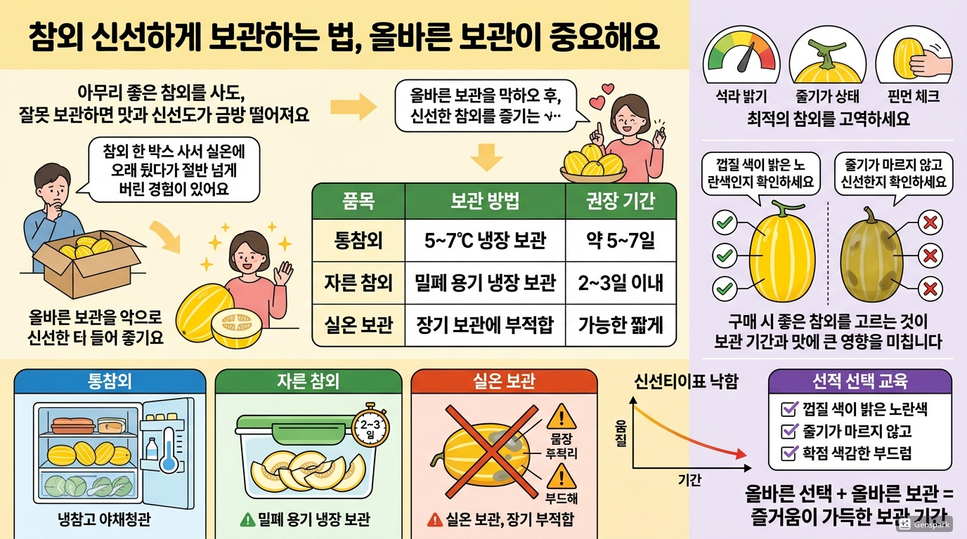 참외 신선하게 보관하는 방법