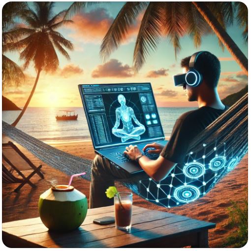 디지털 노마드를 보여주는 사진