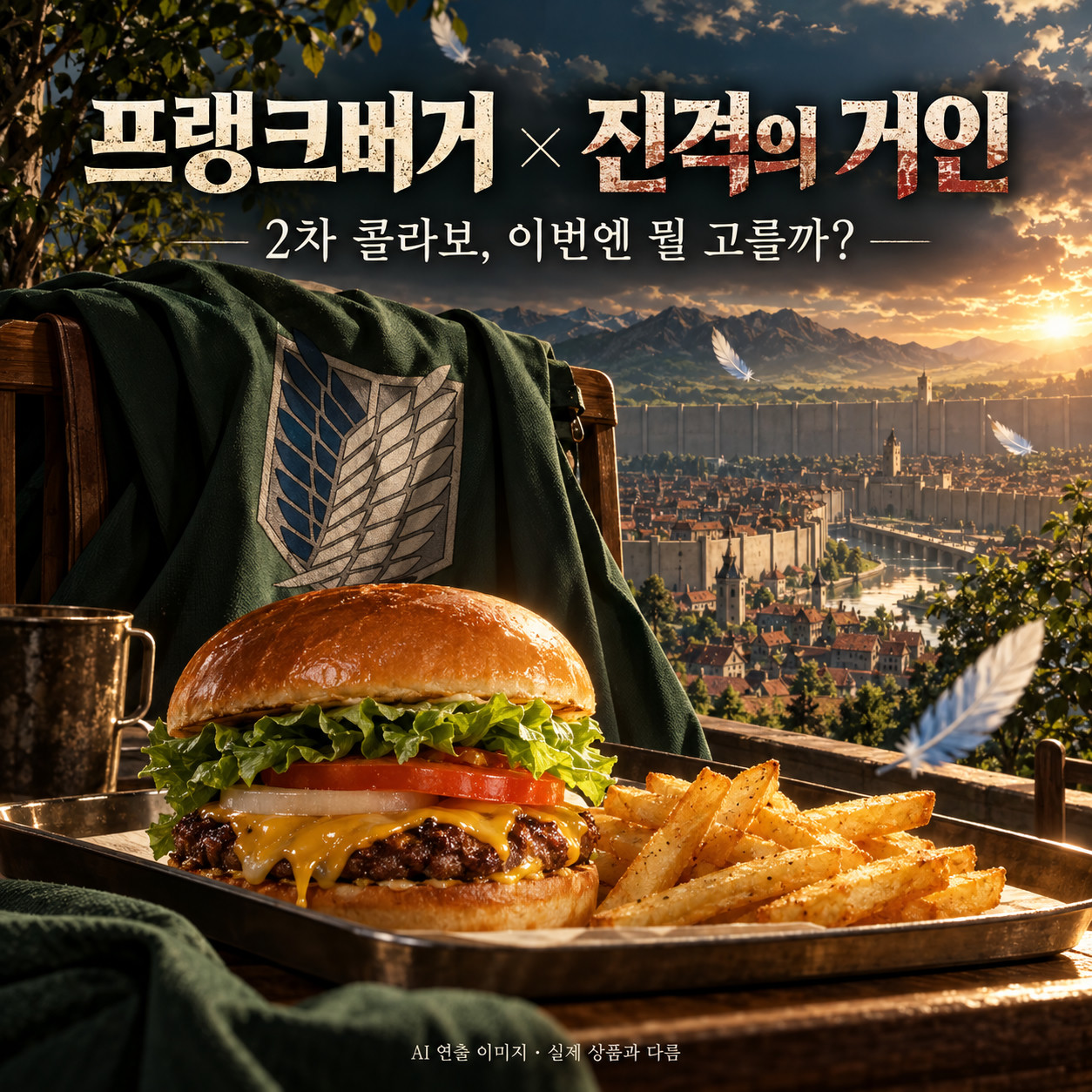 프랭크버거 진격의거인 2차 콜라보 포스터