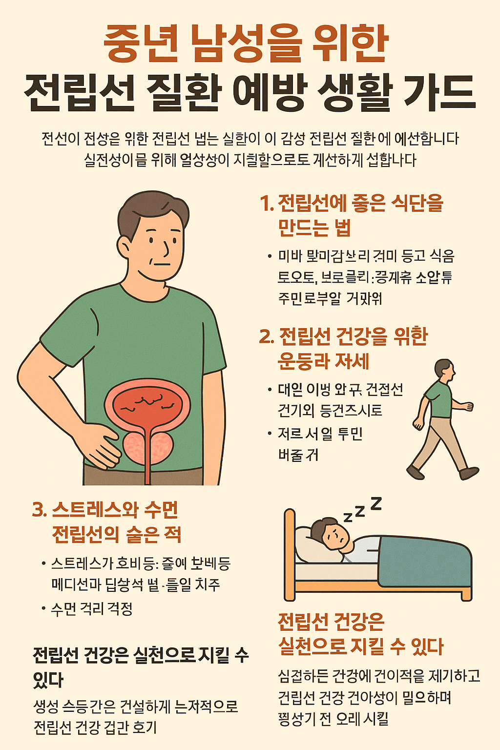 중년 남성을 위한 전립선 질환 예방 생활 가이드