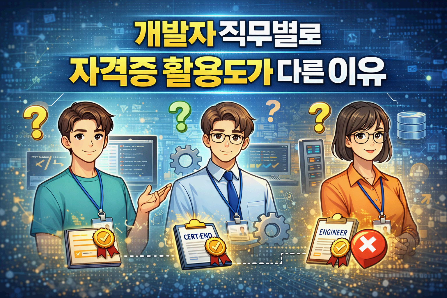 개발자 직무별로 자격증 활용도가 다른 이유
