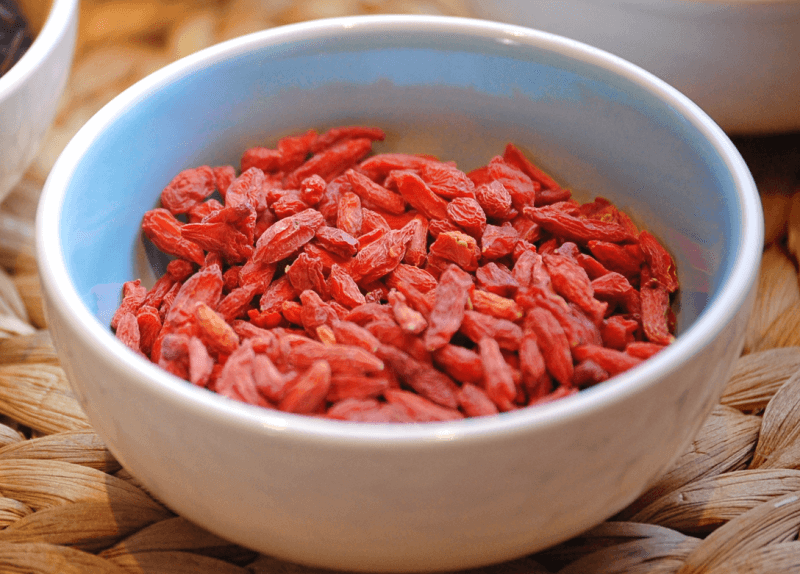 그릇에 담긴 구기자