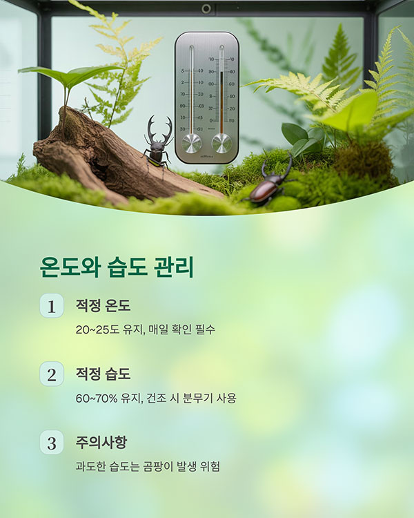 적정 온도와 습도 관리