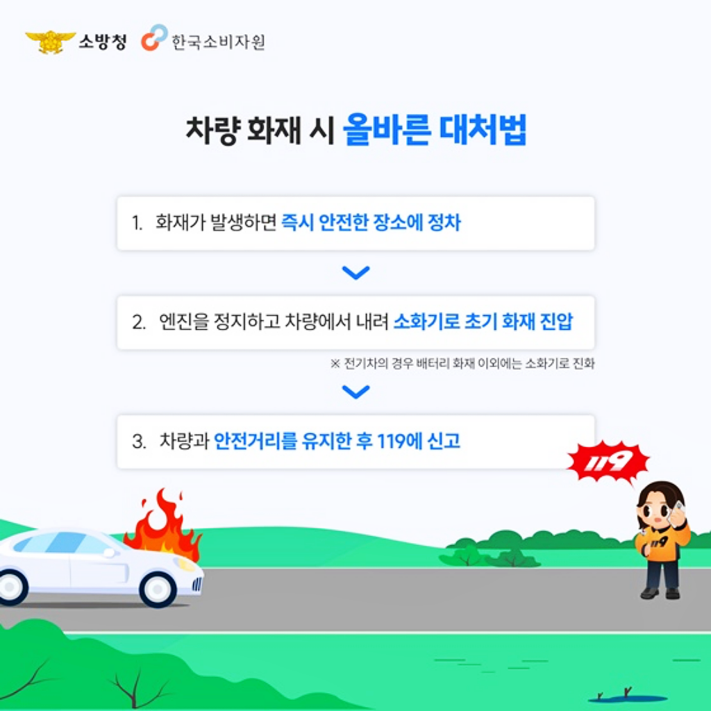 차량용 소화기 의무화