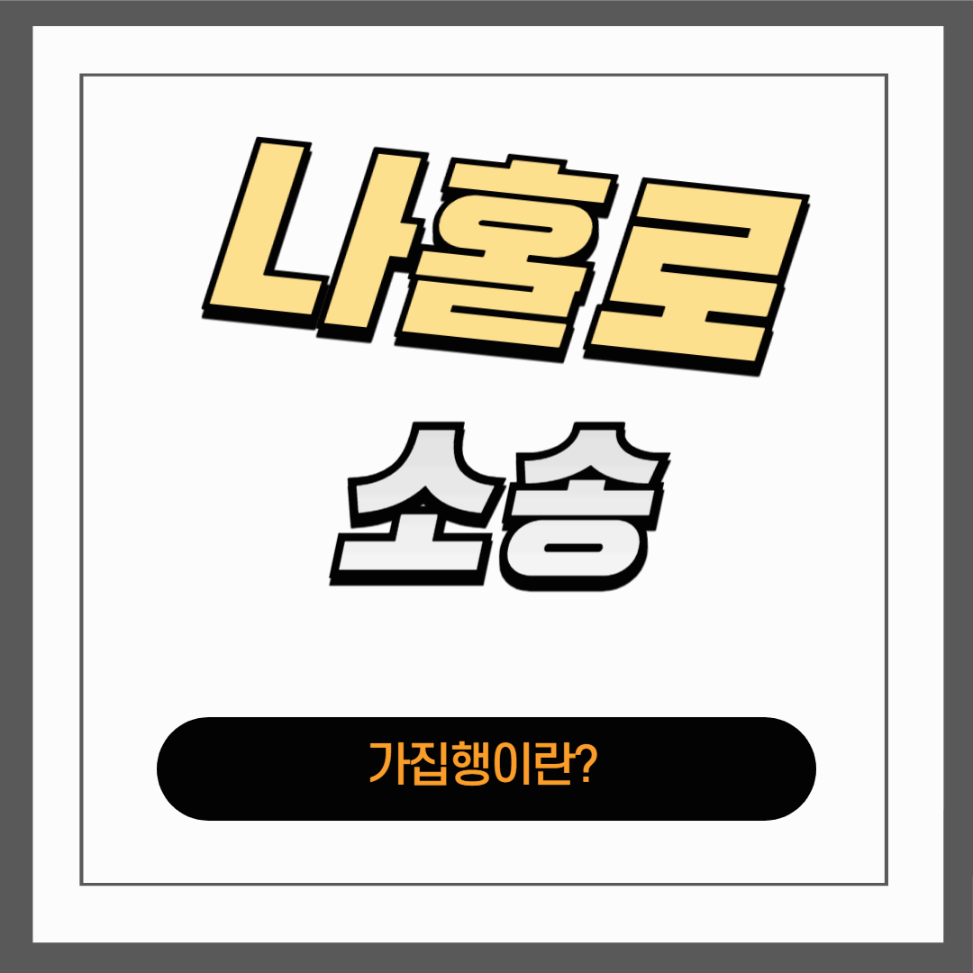 가집행이란?