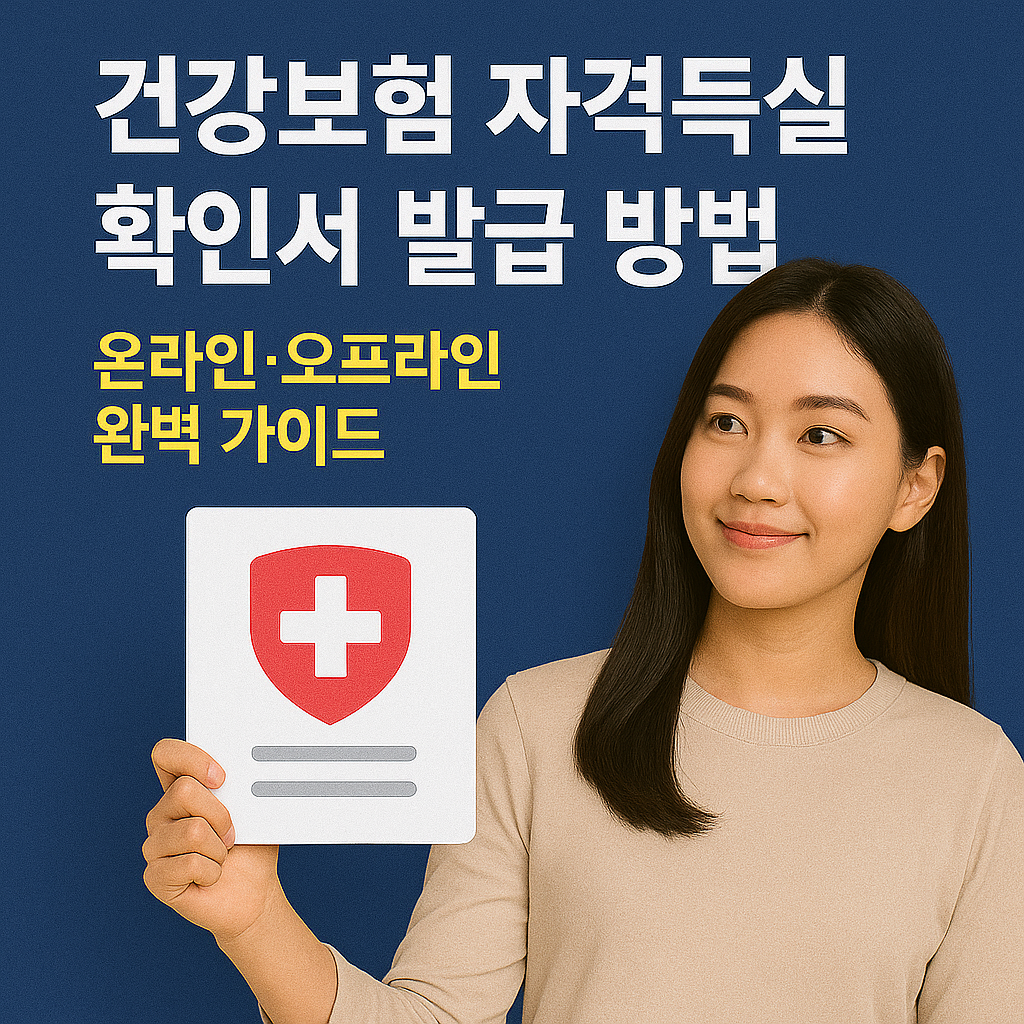 건강보험 자격득실 확인서 발급 방법｜온라인&middot;오프라인 완벽 가이드