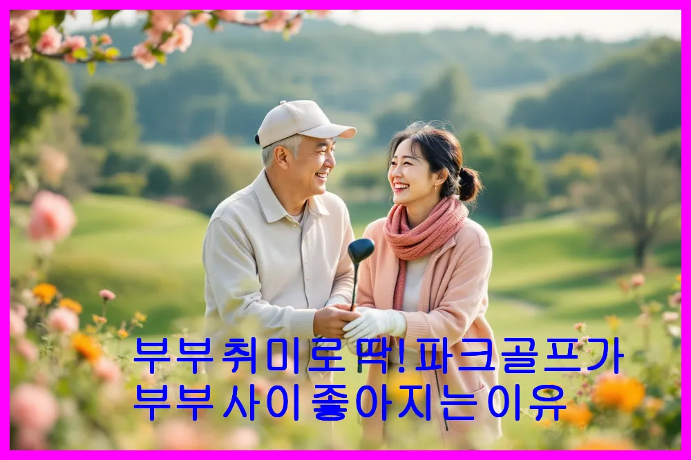 부부 취미로 딱! 파크골프가 부부 사이 좋아지는 이유