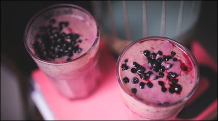 블루베리 스무디 2잔