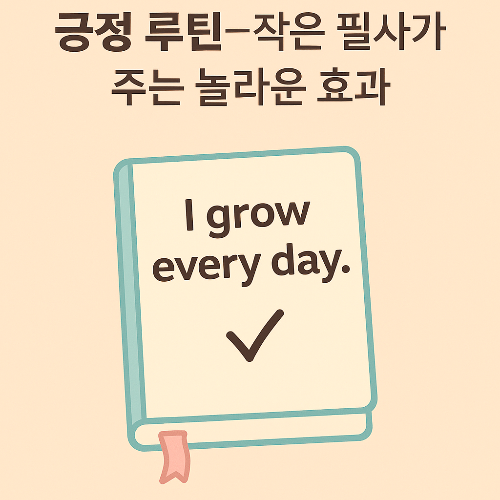 하루 한 문장 긍정 필사