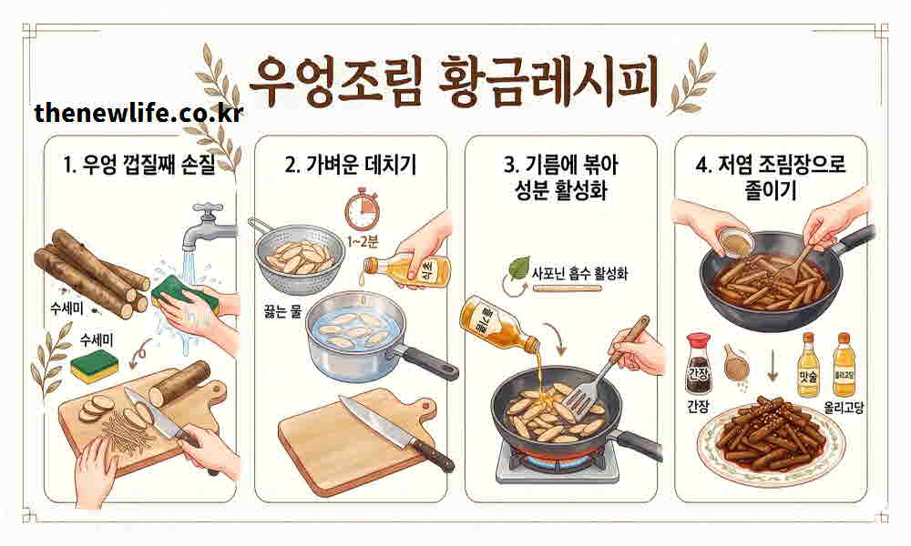 우엉조림 황금 레시피