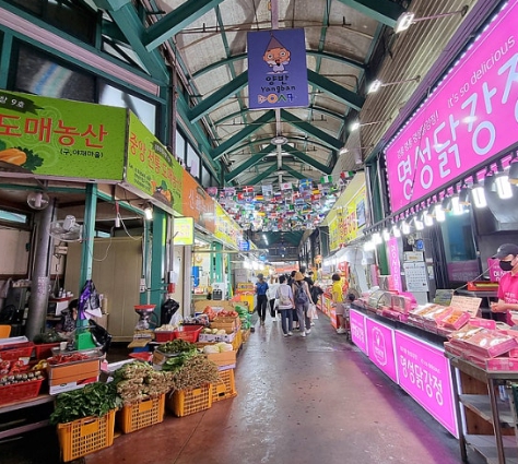 중앙시장 먹거리 골목