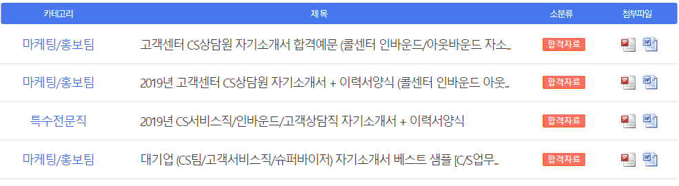 고객센터 CS상담원/콜센터 자기소개서 합격샘플 (인바운드/아웃바운드 상담직 자소서/취업 자기소개서 지원동기)