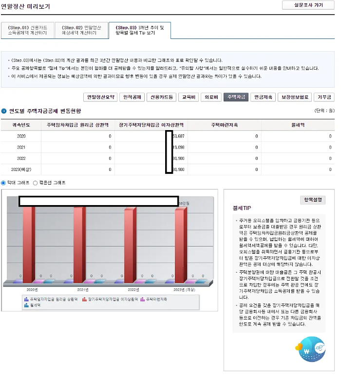 연말정산 미리보기